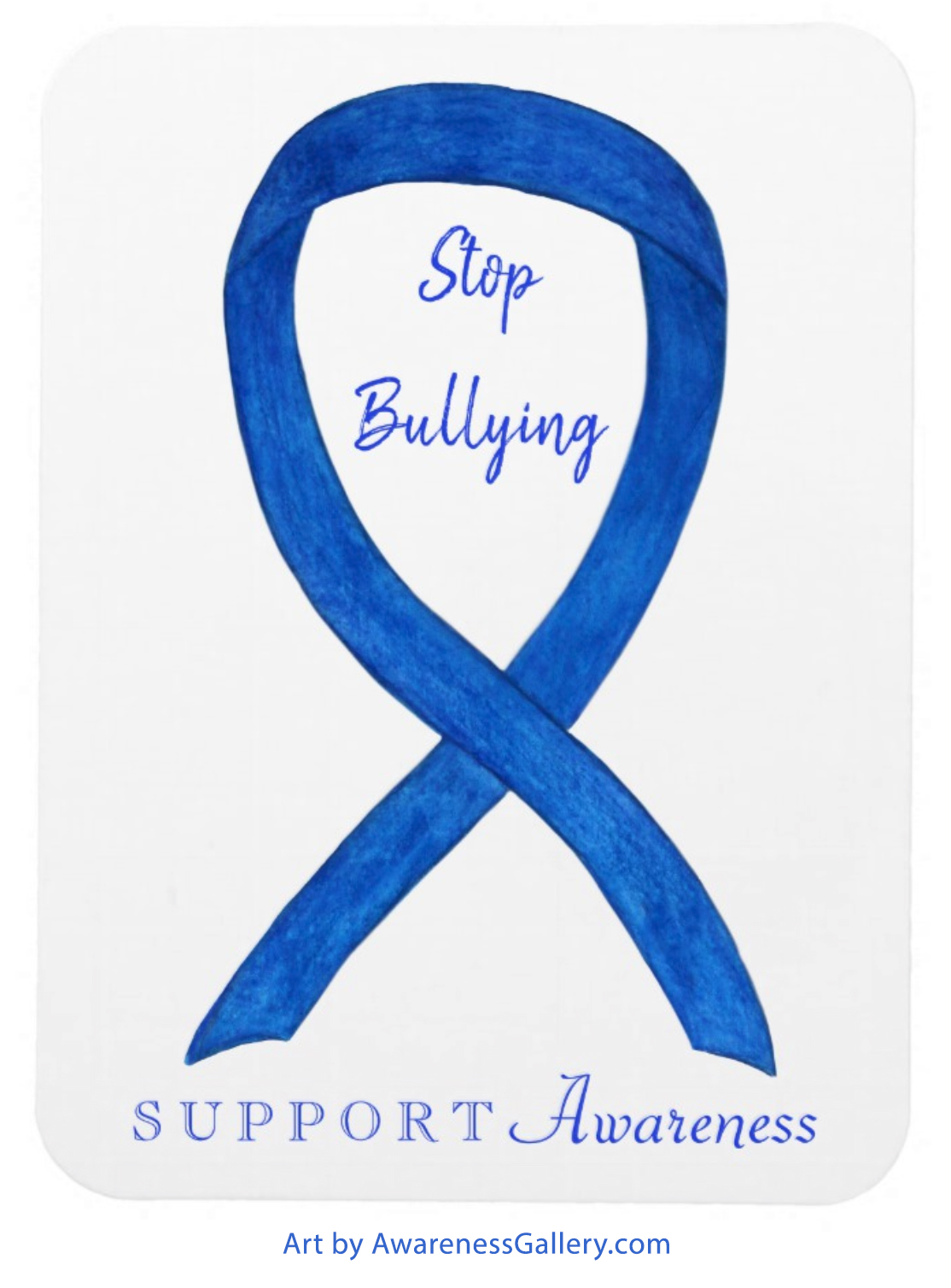 Stop Bullying Awareness Ribbon Custom Merchandise for Sale