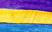 Purple, Blue, & Marigold Bladder Cancer Awareness Ribbon Icon