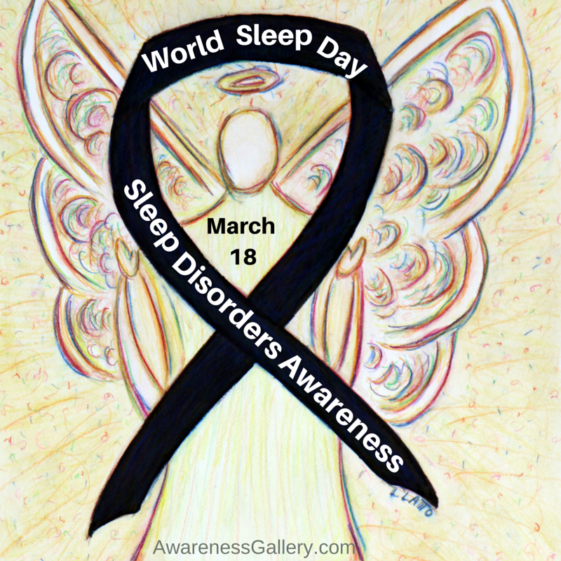 World Sleep Day Black Awareness Ribbon Angel Article and Meaning