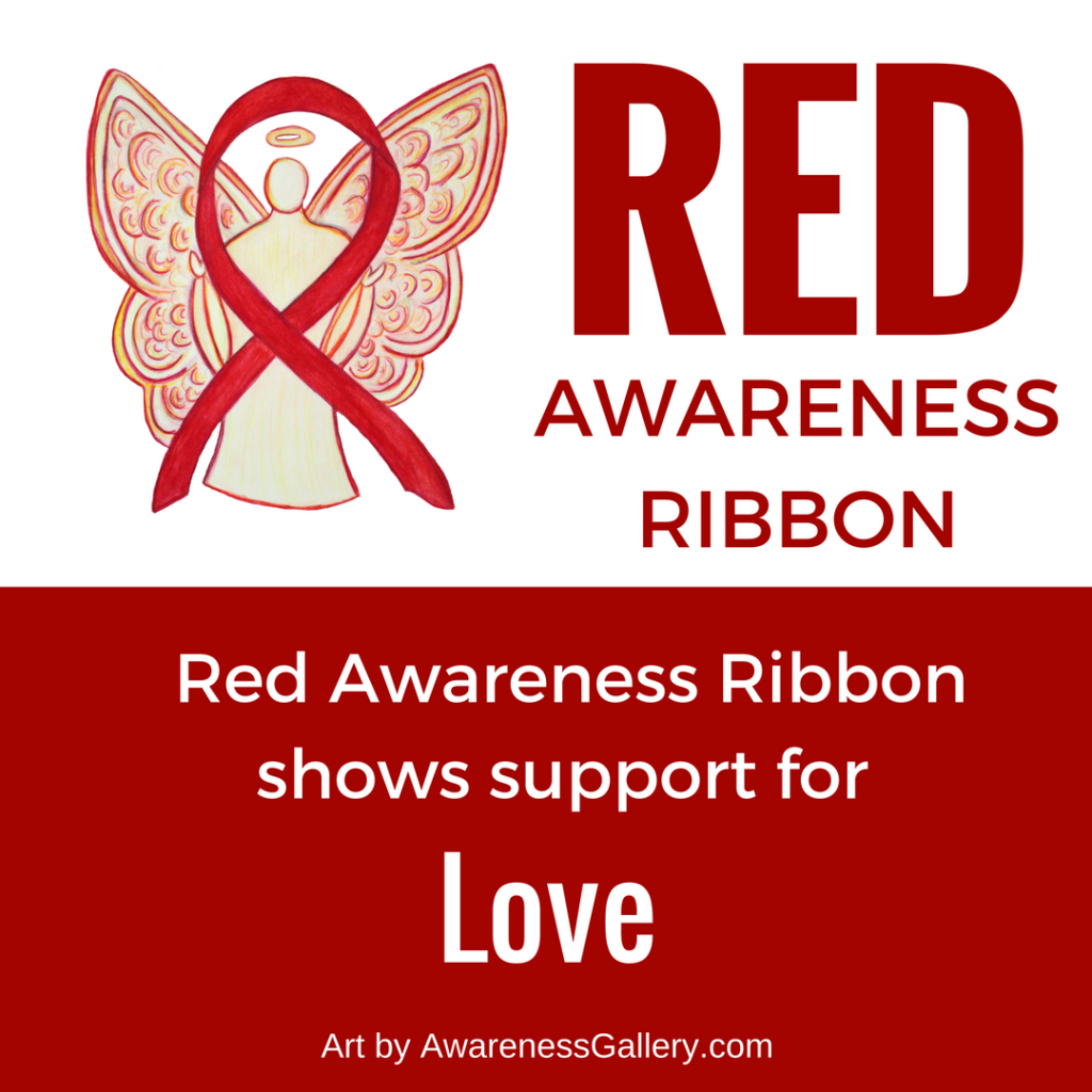 Love Red Awareness Ribbon Angel Gifts