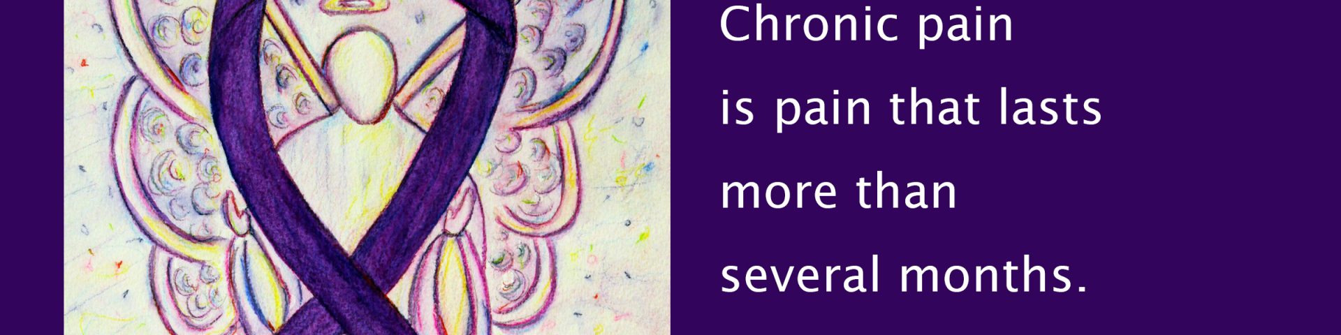 Chronic Pain Awareness Purple Ribbon Purple Angel Art Painting