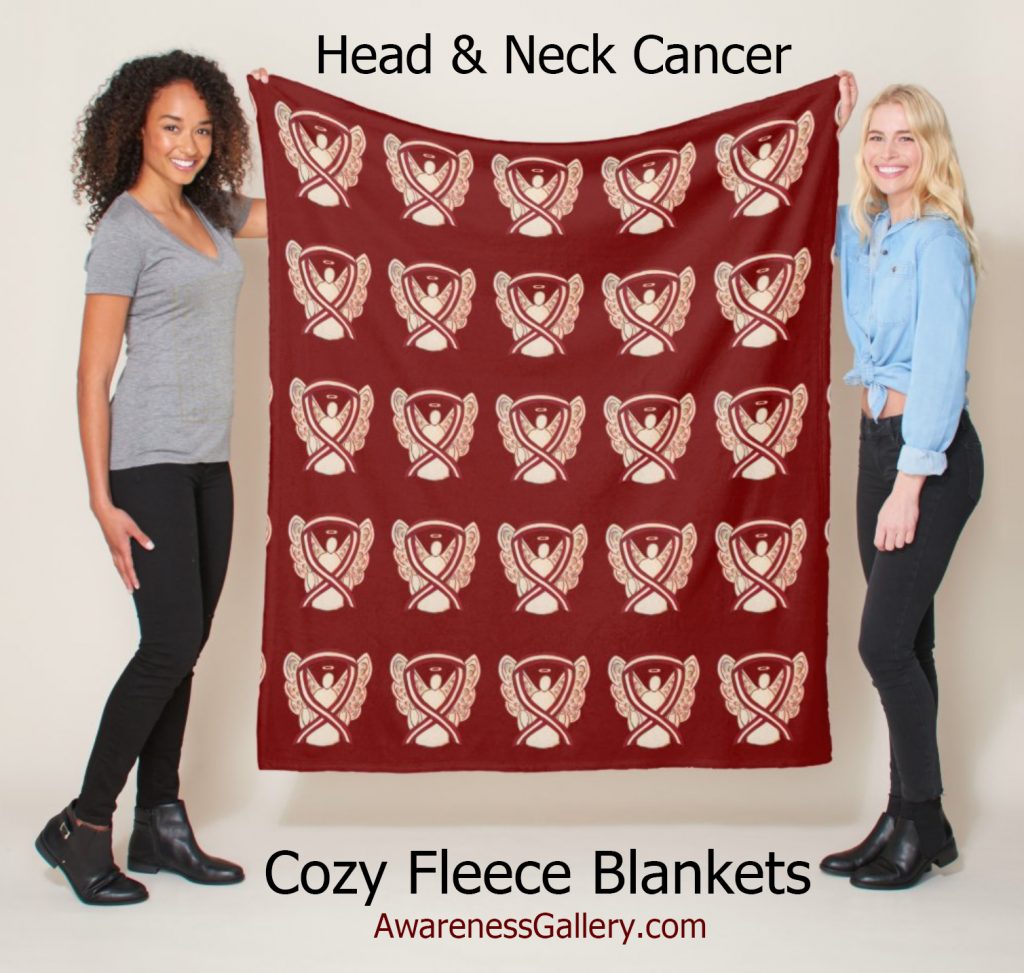 Head and Neck Cancer Cozy Fleece Chemo Blanket